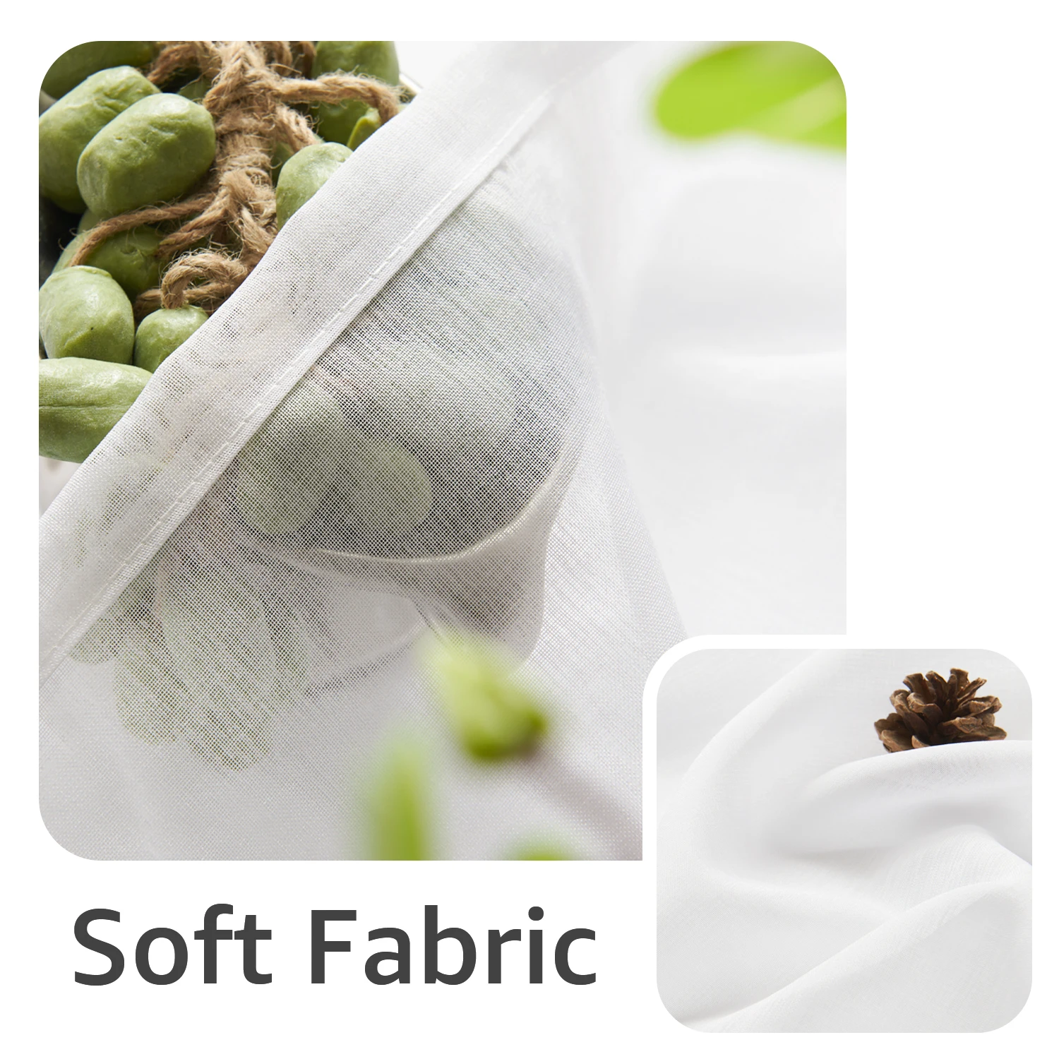 ستائر شفافة بيضاء بحلقات معدني - مراجعة Linen Curtain Eyelet وسعره