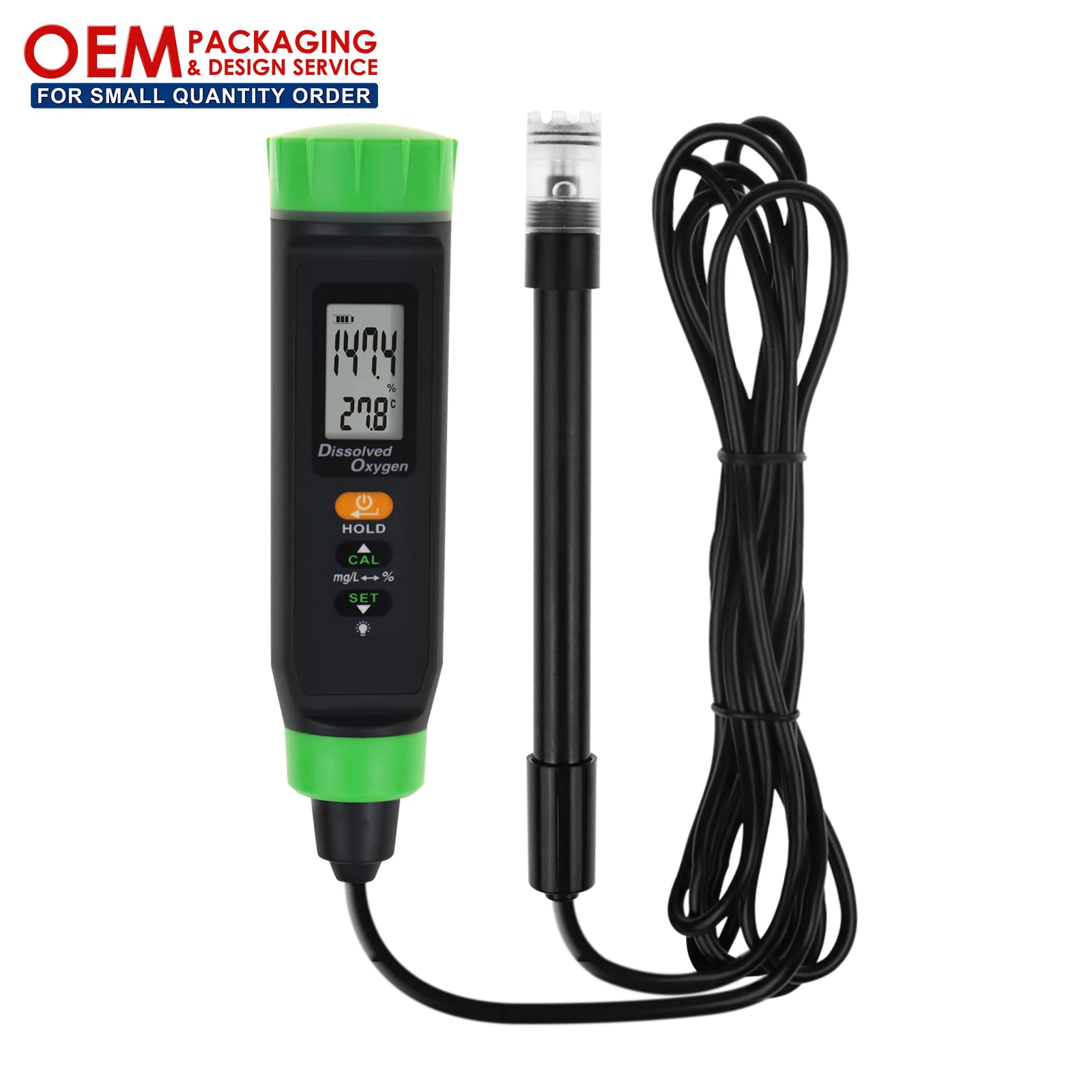 Pentype Dissolved  Meter Rechargeable with 3-Meter Self-Floating Probe (OEM Packaging Available)