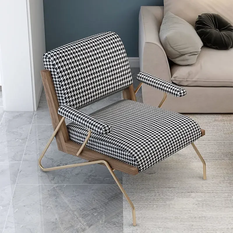 Modern Minimalista Único Sofá Cadeira, Light Luxury Tiger Chair, Poltrona para Sala de Estar, Designer Casual Preguiçoso, Móveis