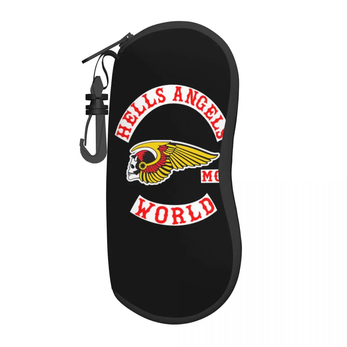 Hells Angels Glasses Case Men Women Fashion Zipper Eyeglasses Box Charming Eyeglasses Box