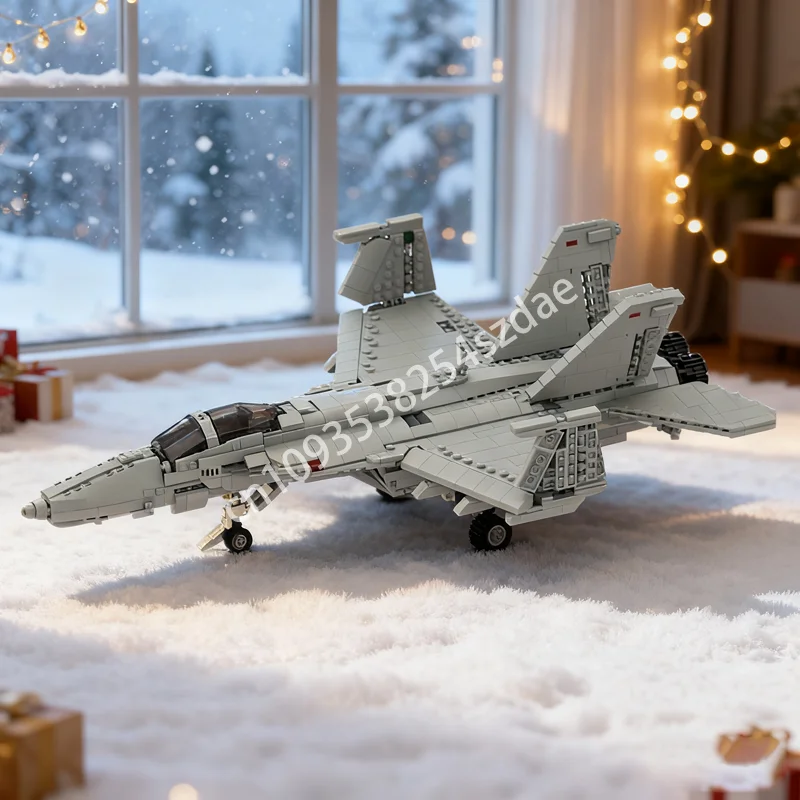 

1439pcs MOC Boeing F A SUPER HORNET 1 Scale Model Building Christmas Gift Blocks Toy Construction DIY Education Brick Birthday