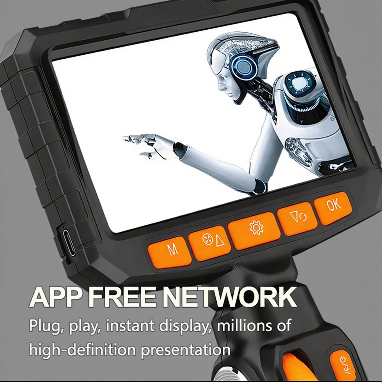 

Шарнирный бороскоп на 360 градусов, 1080P, 6,0 мм, 4,3-дюймовый ЖК-монитор, промышленная инспекционная камера с двусторонней артикуляцией для автомобилей