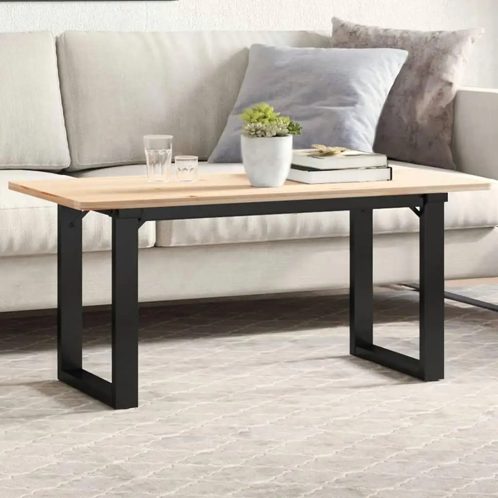 

Steel O-Frame Coffee Table Legs 35.4x11.8x16.9 Adjustable Height Modern Industrial Design Stable Support for DIY Furniture