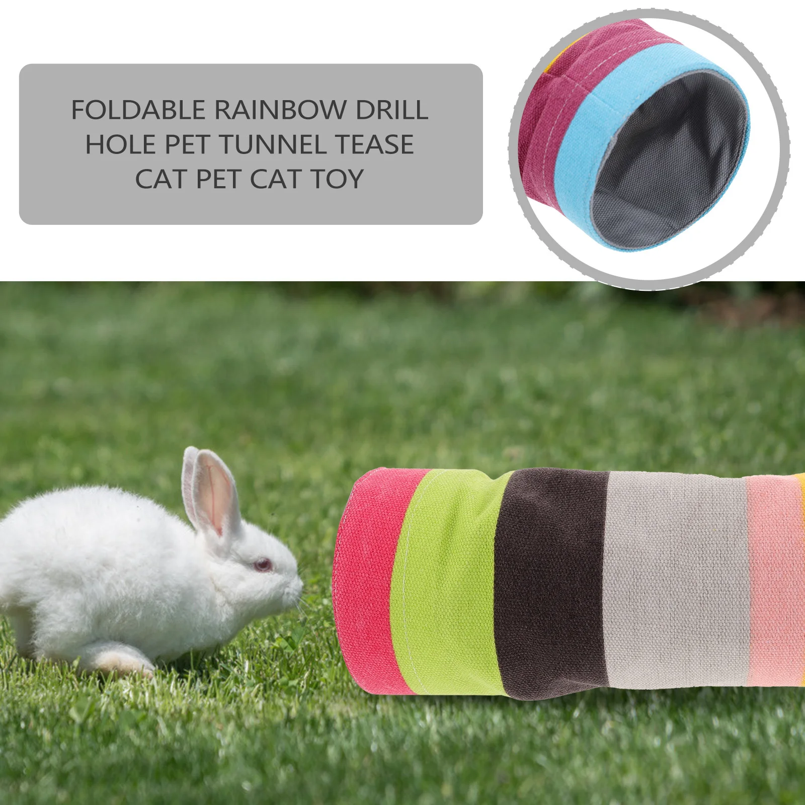

Durable Cartoon Tunnel Soft Tube Multiple Color Combinations Small Pet Plaything Hamster Hedgehog Folding Pet Tunnel Gift Choice