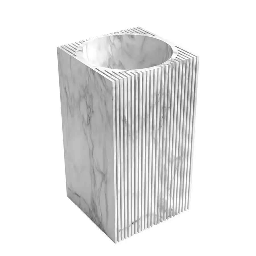 Marble Column Basin Modern Simple Wash Basin High-end Luxury Stone Basin Customization