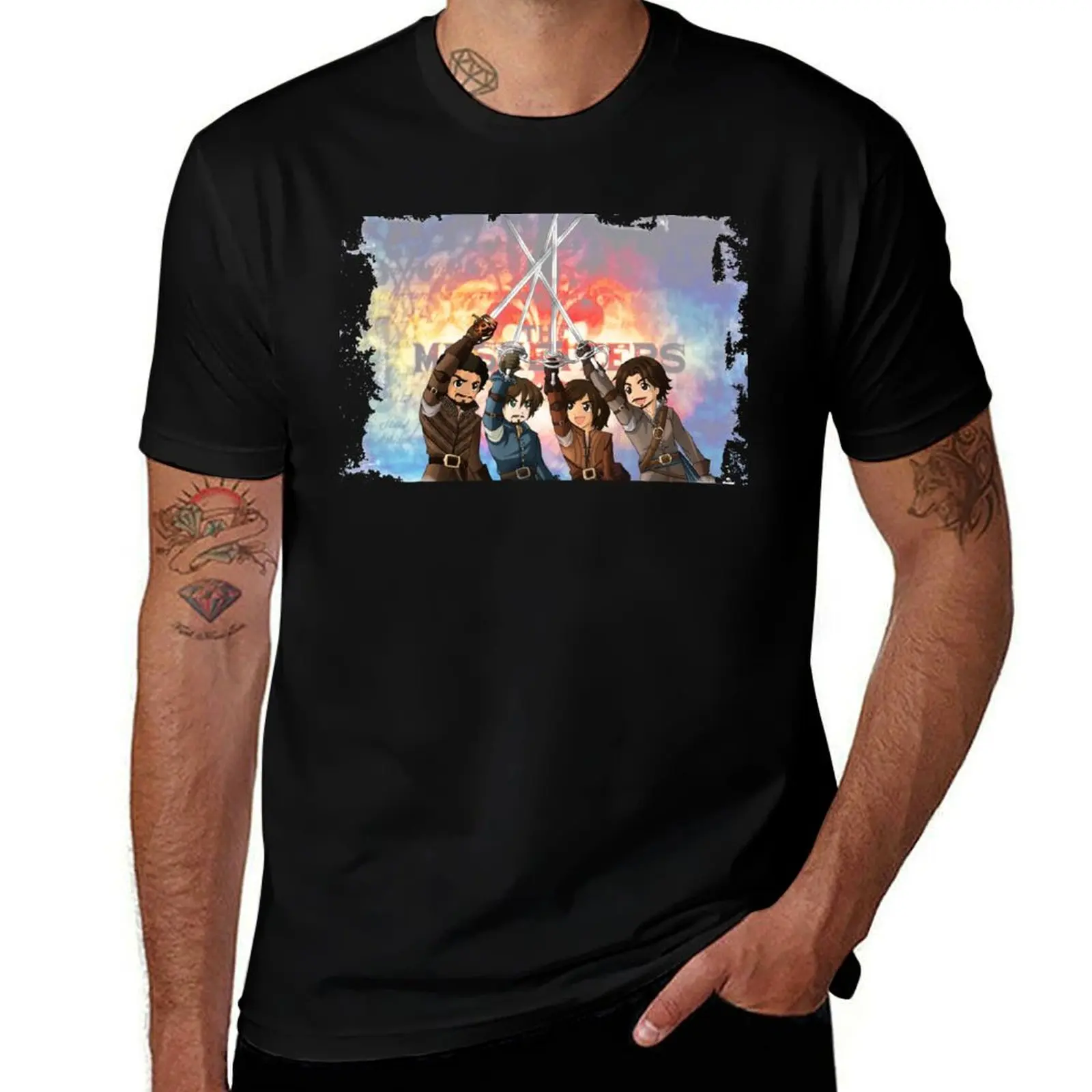 The Musketeers -For Honor!!- T-Shirt customs vintage clothes mens graphic t-shirts hip hop