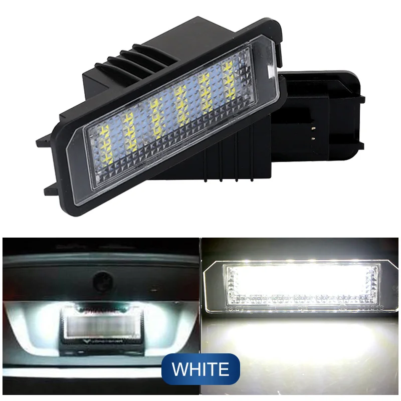 2Pcs Für Volkswagen Golf 6 2008 2009 2010 2011 2012 LED Auto Lizenz Nummer Platte Licht Canbus Kein Fehler auto Teile Zubehör