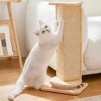 Natural Sisal Cat Scratcher Mat Cat Scratch Mats Horizontal Cat Floor Scratching Pad Rug Protect Couch and Carpets cat furniture