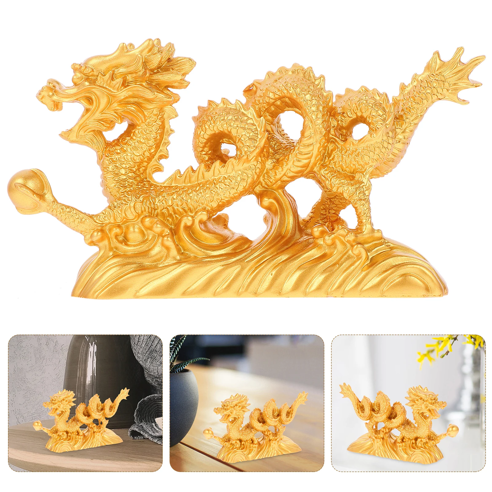 

Figure Ornaments Dragon Office Decor Chinese Zodiac Garden Statue Baby Colorful