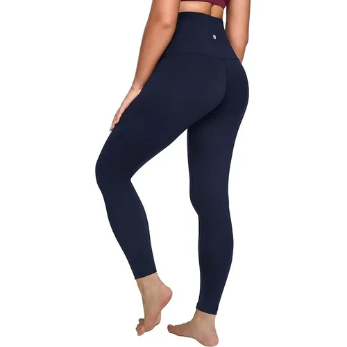 Leggings de entrenamiento para mujer de 25"" - Pantalones de yoga con control de barriga de cintura alta Entrenamiento de gimnasia para levantamiento de glúteos