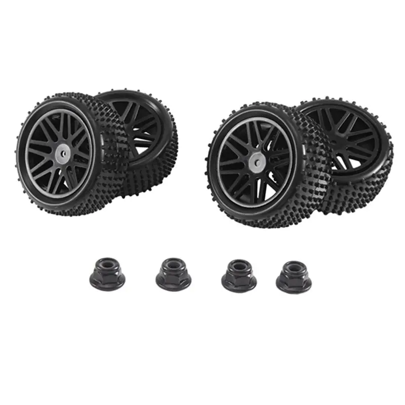 

4Pcs 85Mm Tire Wheel Tyre For Wltoys 144001 144010 124007 124017 Tamiya HSP 1/10 1/12 1/14 RC Car Off Road Buggy Parts , B