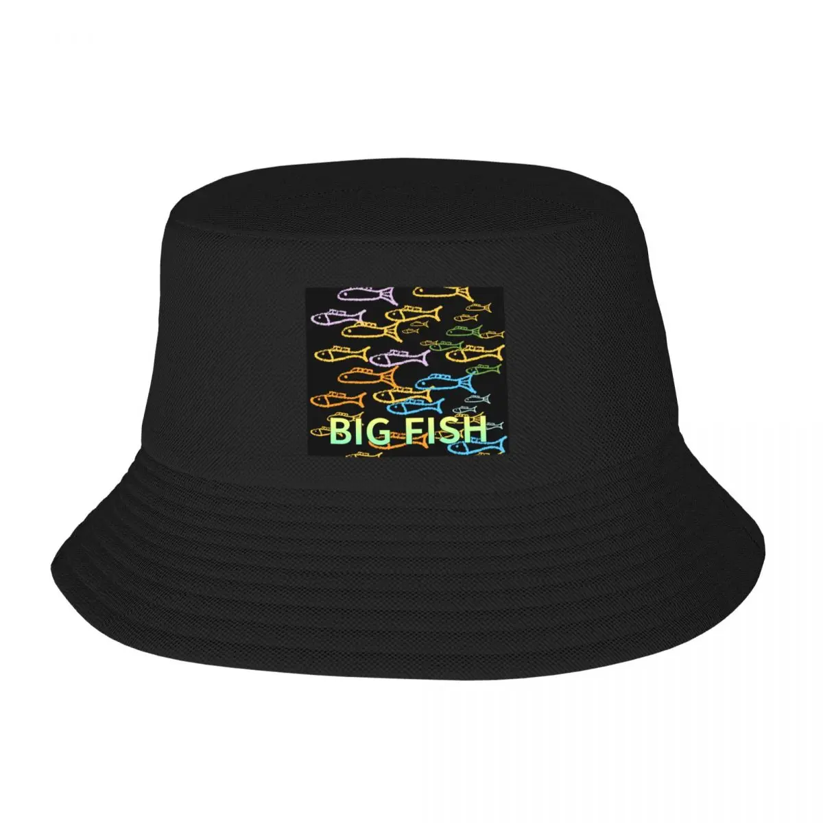 

BIG FISH Bucket Hat Fashion Beach black New In Hat Trucker Hat Cap For Men Women's