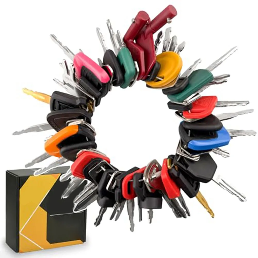 50 Heavy Equipment Keys Master Set Construction Machine Ignition Key For Many Brand For Tractors Agricultural Heavy Plant
