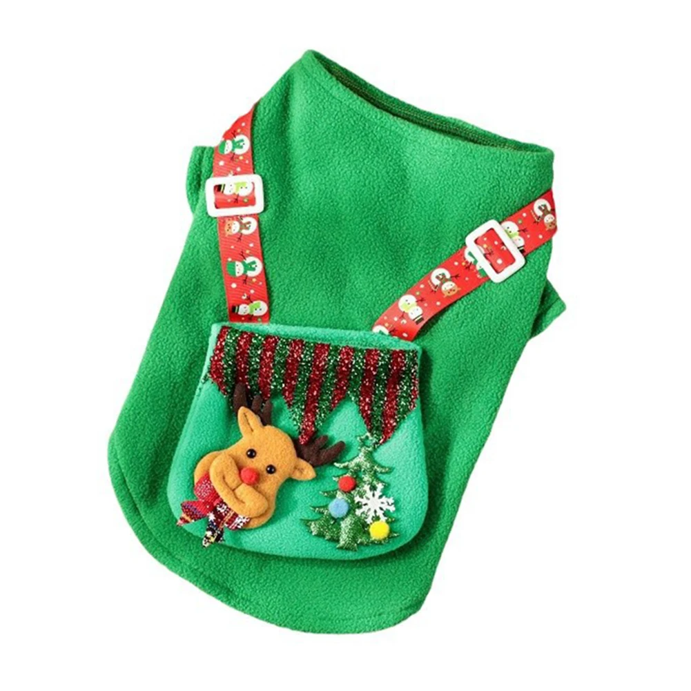 Pet Dog Cosplay Reindeer Sweatshirt Dress Up For Christmas Elk Reindeer Snowman Cosplay Clothes For Dog Pet Cat Costume