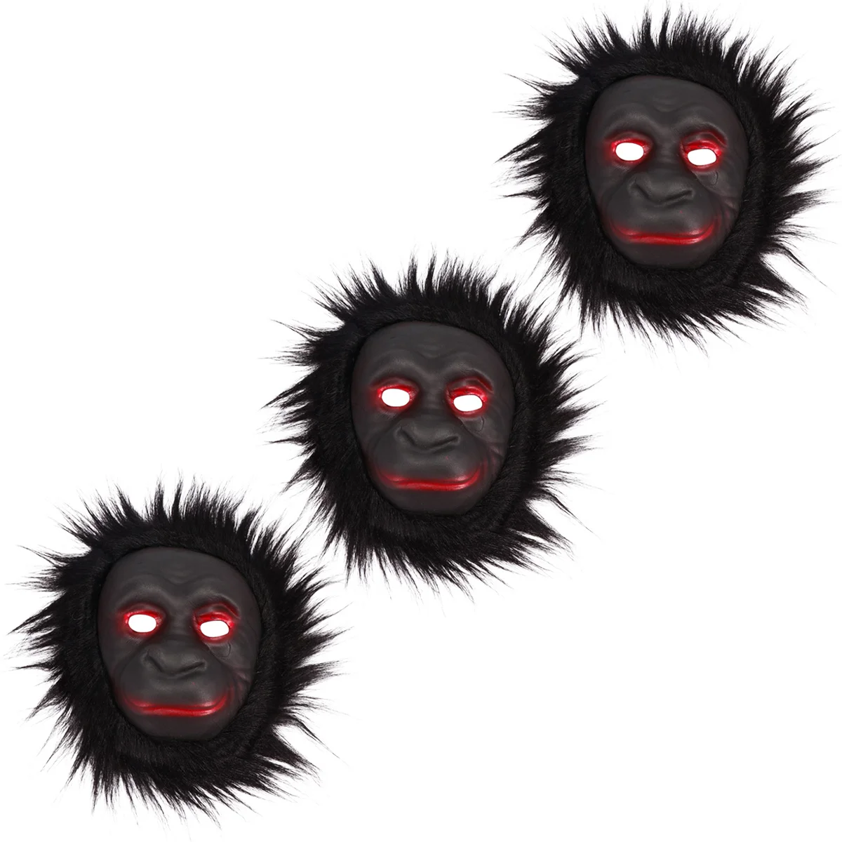 3 قطع من قناع محاكاة ساخرة مزخرف لمهرجان الهالوين الناعم القابل للتنفس للرجال والنساء قناع دعامة الهالوين