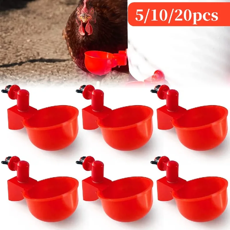 

Automatic Poultry Drinking Bowl Chicken Waterer Cups Duck Drinking Machine Hanging Drinking Bowls Water Dispenser