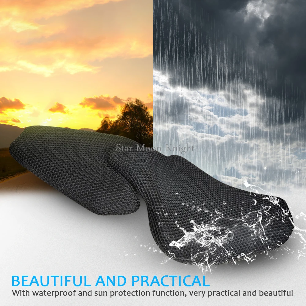 Motorcycle Seat Cover For Kawasaki Z1000 Z 1000 ABS 2014 - Accessories 3D Mesh Fabric Breathable Anti-Slip Seat Cushion Cover