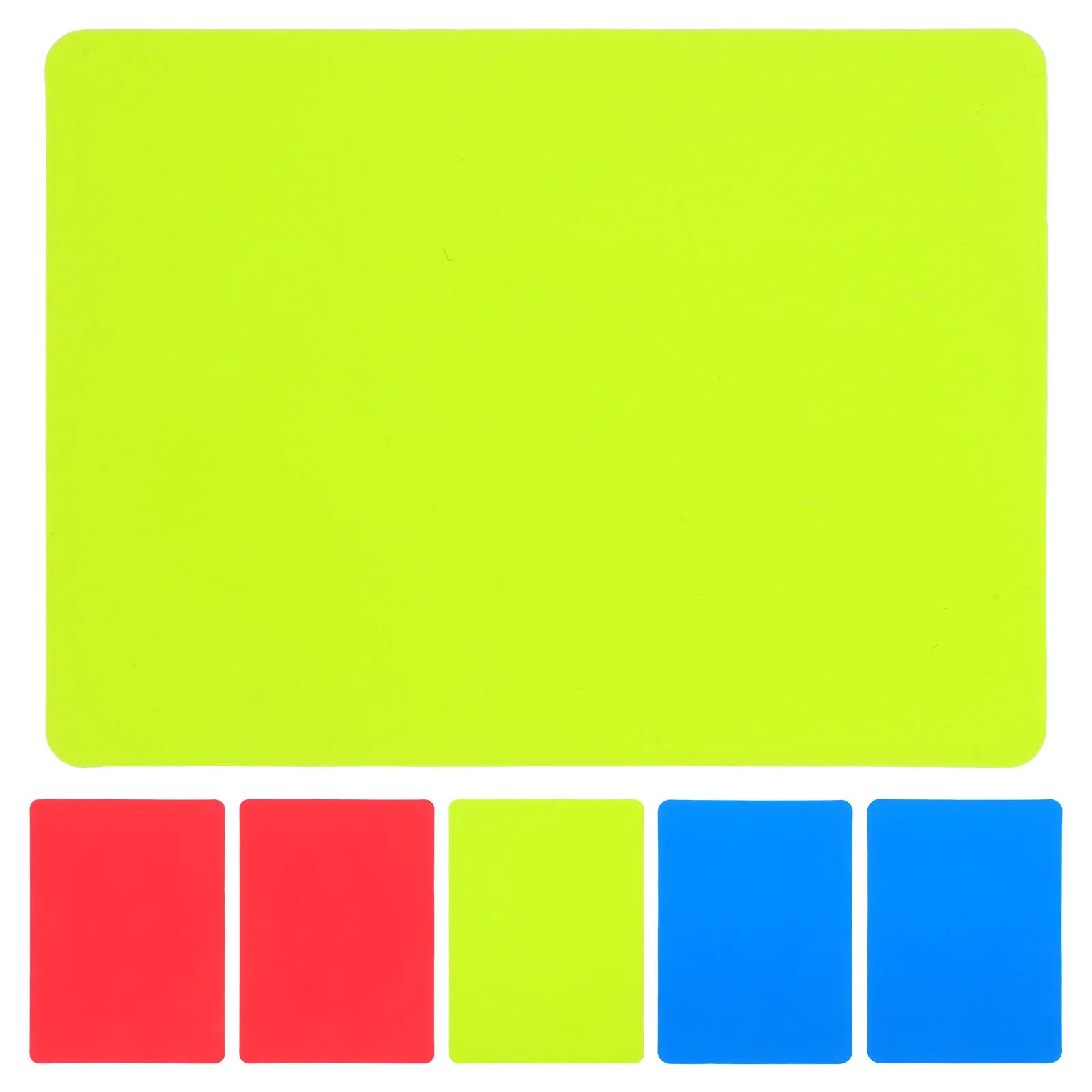 

6pcs Referee Cards Set Pvc Soccer Yellow Red Blue Judge Cards For Sports Penalty Equipment Team Sports Accessory