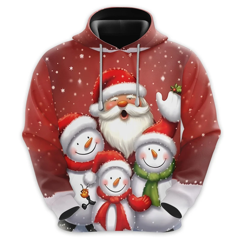 Christmas Vibes Graphic Sweatshirts Cute Snowman Hoodies For Women Clothes Casual Snow Man Hoody Female Sweatshirts Xmas Gifts