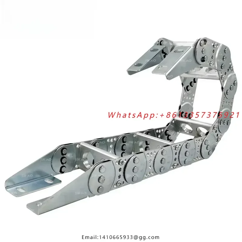 Industrial flexible drag chain stainless steel cable protector