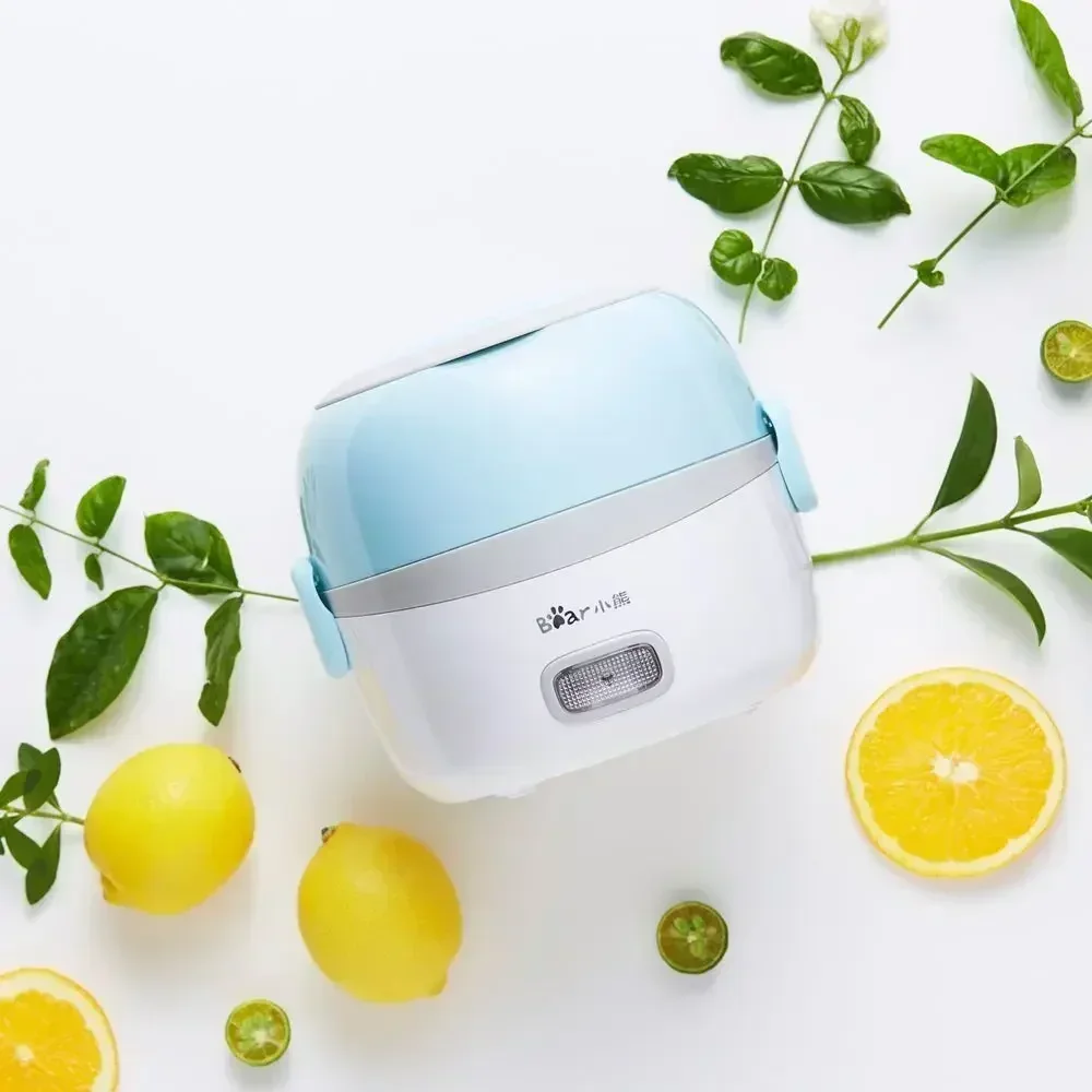 Steamed rice and vegetables. Office worker artifact,Self-heating. new style  Insulation heating Electric lunch box
