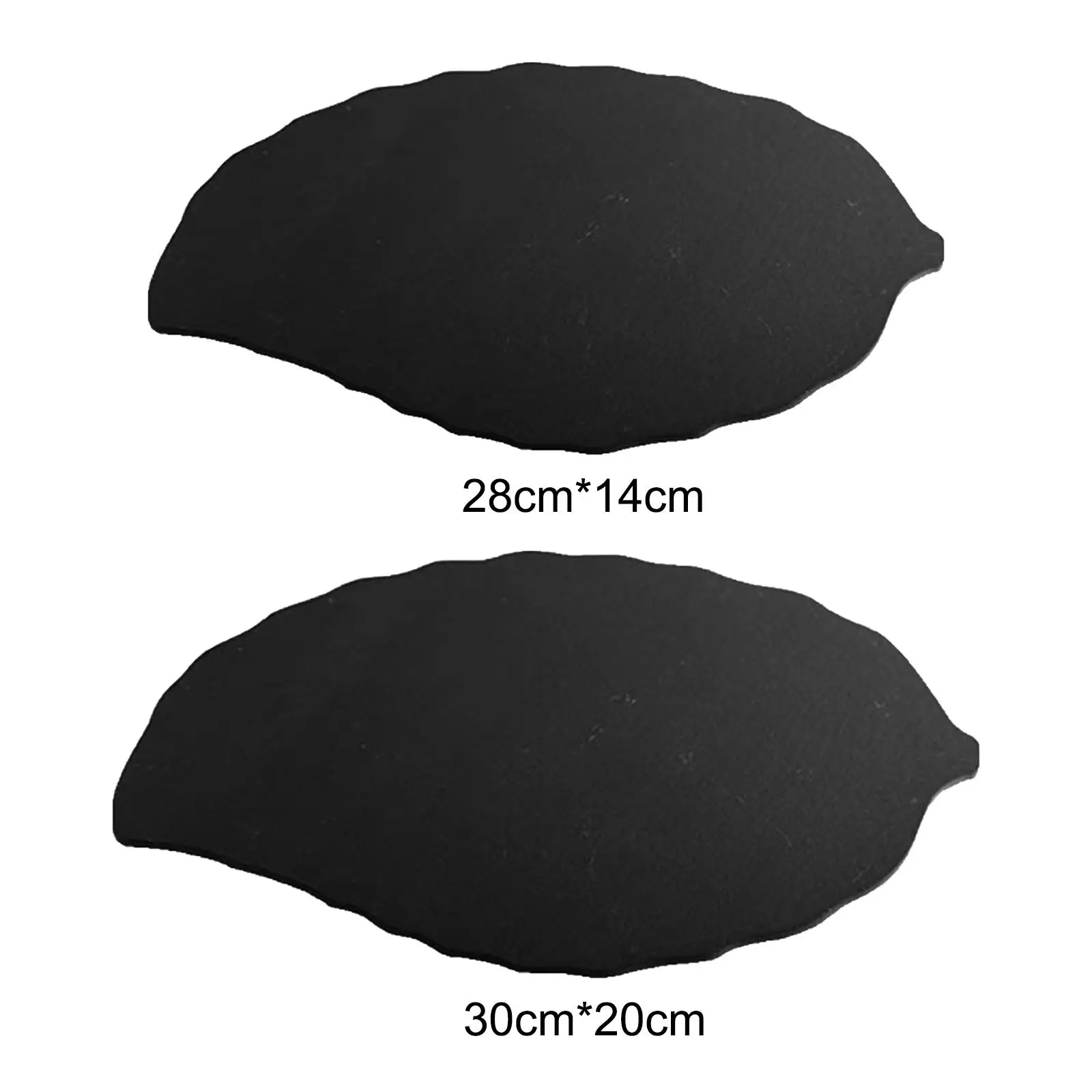 Slate Platter Slate Food Plate Dinner Plate Leaf Shaped Serving Plate Tray for Housewarming Kitchen Dining Fruits Meats Biscuit