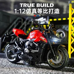 1:12 Ducati Streetfighter V4 motorcycle model Simulation Diecast Metal Alloy Model car Sound Light Collection Kids Toy Gift M25