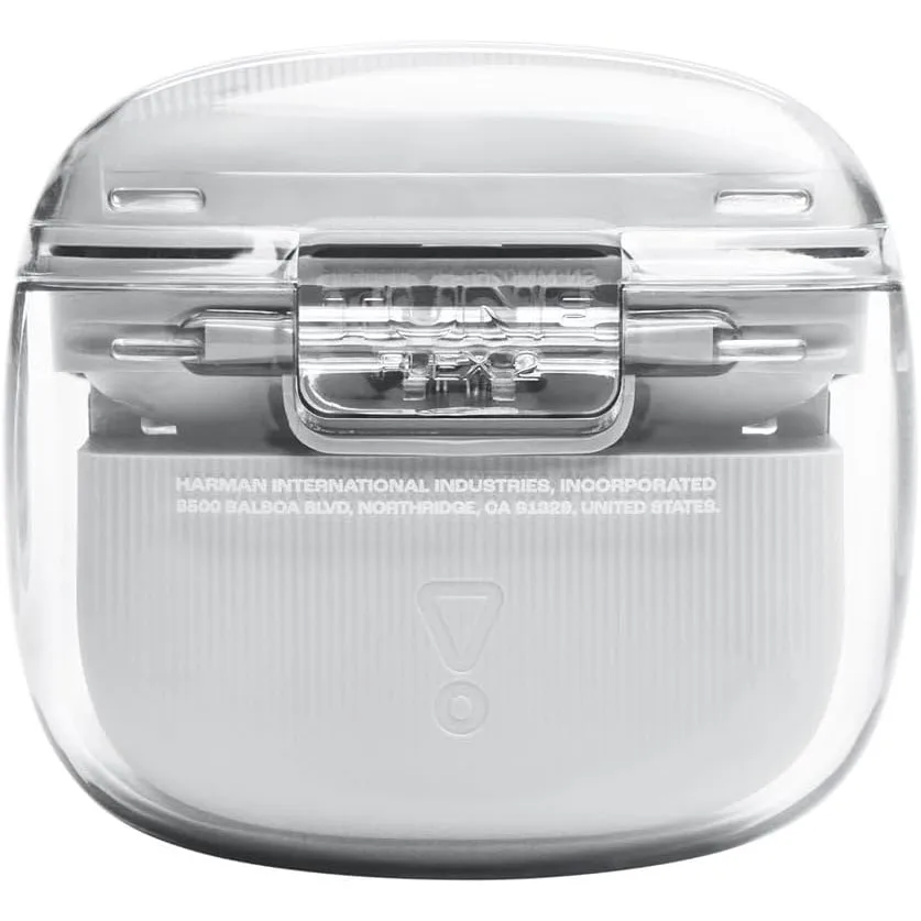 JBL TUNE FLEX 2 سماعات أصلية شفافة شبه داخل الأذن سماعة لاسلكية تعمل بالبلوتوث مع خاصية إلغاء IPX4 مقاومة للماء