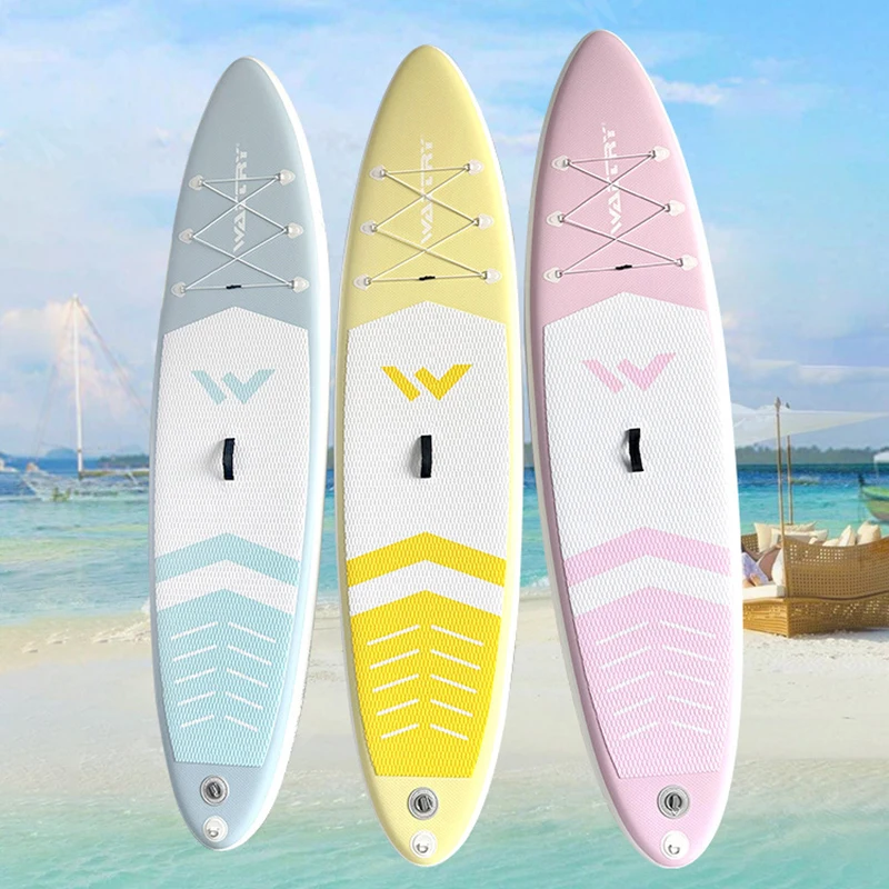 SUP Inflatable Paddle Board Surfing Competition Water Paddle Board Water Skiing Professional Surfboard with Paddle Pump Backpack