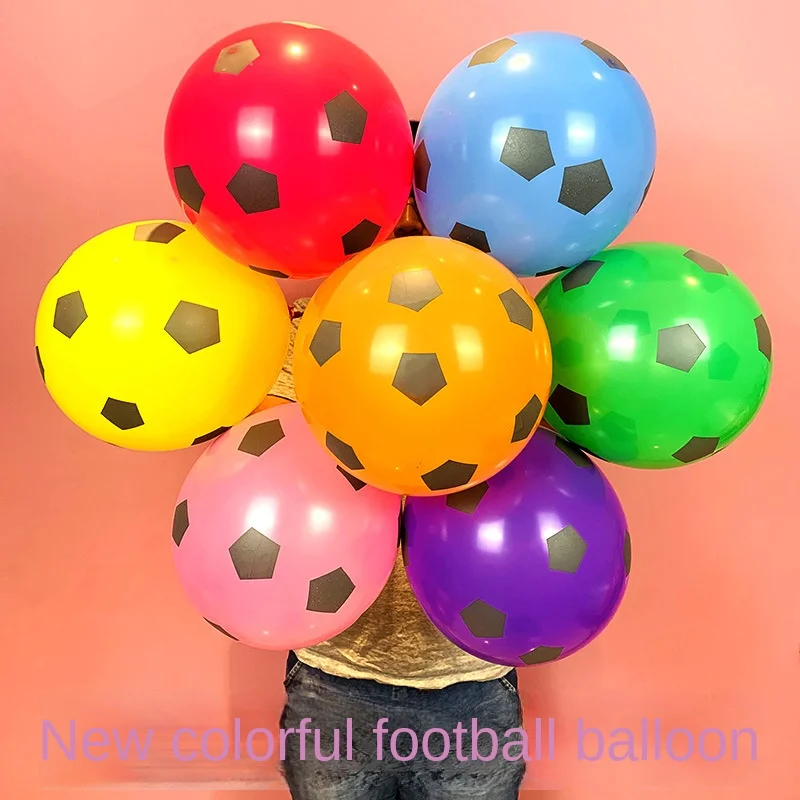 10/20 Pcs 12inch Latex Thicken Soccer Balls Football Balloons Birthday Theme Party Event Decorations Kids Children's Toys