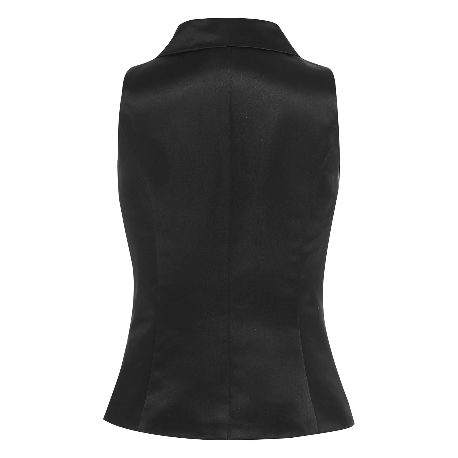 

Kids Girls Shiny Sequin Hip-hop Jazz Disco Vest Lapel Satin Waistcoat Jackets Tank Top Rave Proms Party Performance Streetwear