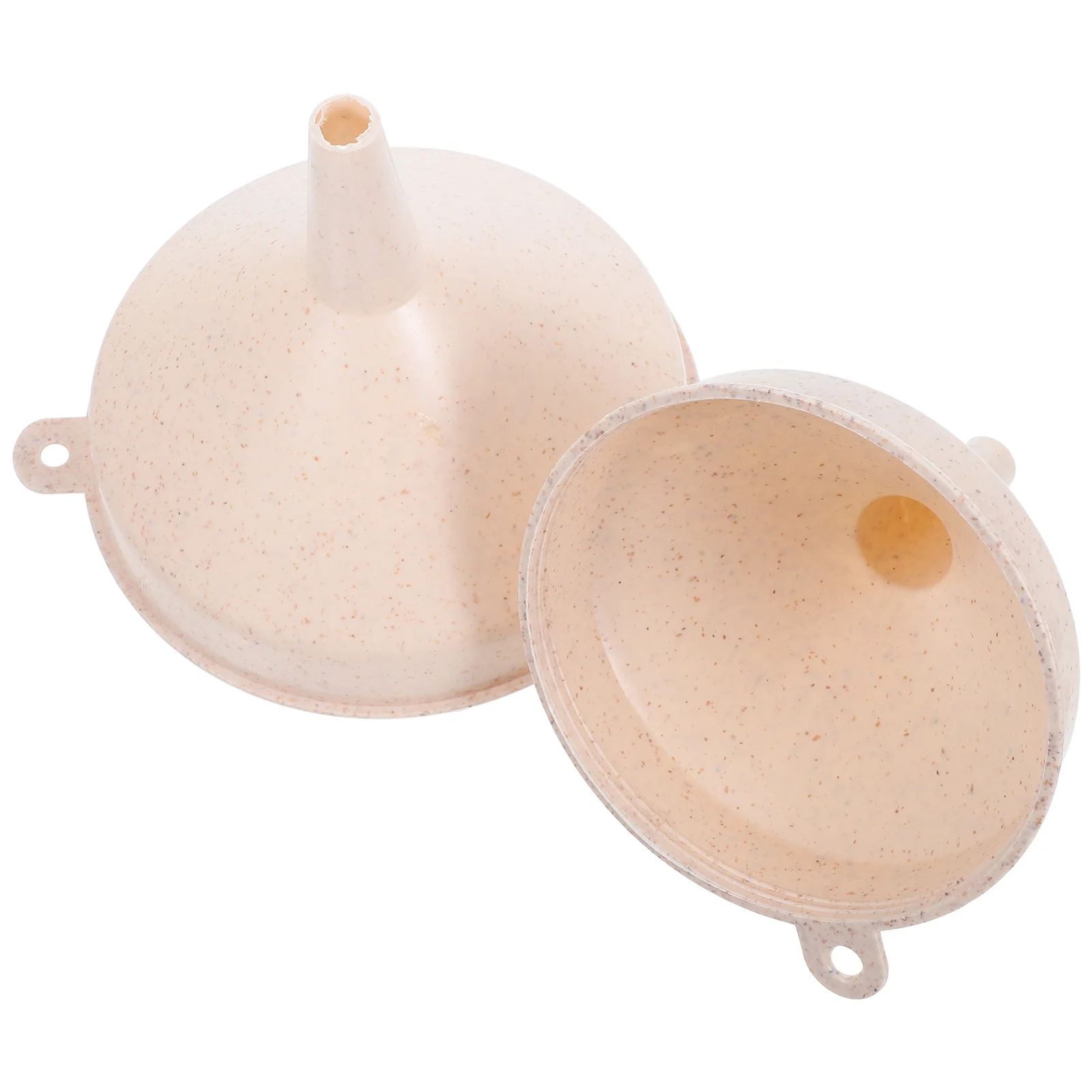 

Набор из 2 пластиковых кухонных воронок с очень широким горлом для переливания жидкостей, порошков, использования в кулинарии и консервировании