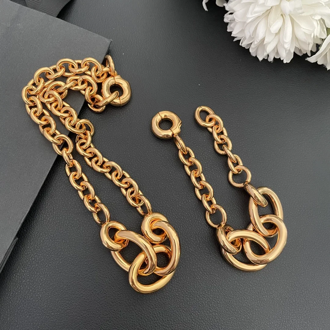 Fashion France Vintage Gold Classic Necklaces Bracelet Luxury Charm Woman High Quality Designer Brand Jewelry San Valentin Gift
