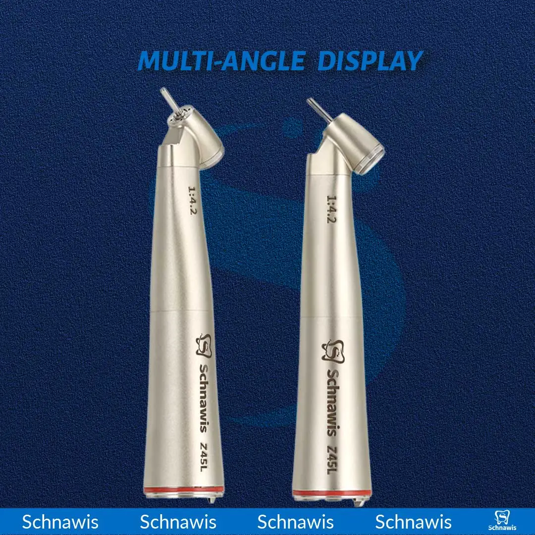 

Z45L Dental Surgical Handpiece 45 Degree 1:4.2 Increasing Speed Air Turbine Contra Angle Denistry Electric Motor Equipment