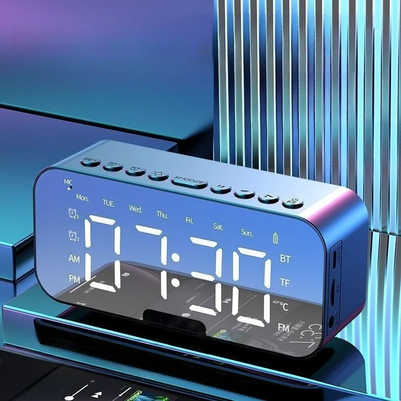 Audio alarm clock student-specific multi-function large volume home dormitory card can be inserted