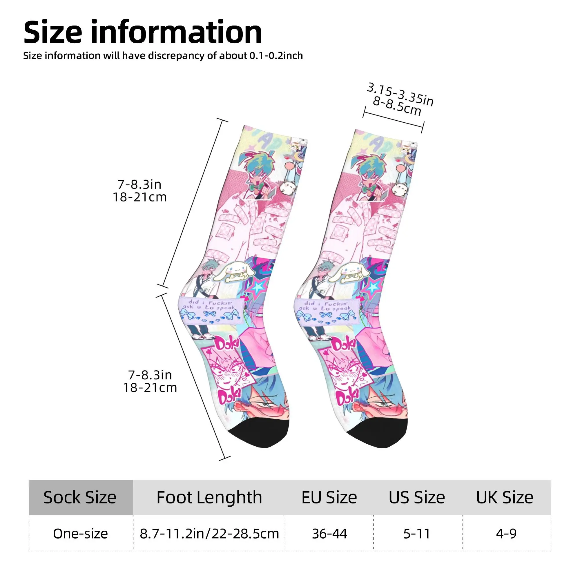 الغريبة المرحلة أنيمي جوارب الرسم الترفيه الجوارب الشتاء عدم الانزلاق الجوارب الرجال الرياضة في الهواء الطلق تنفس الجوارب