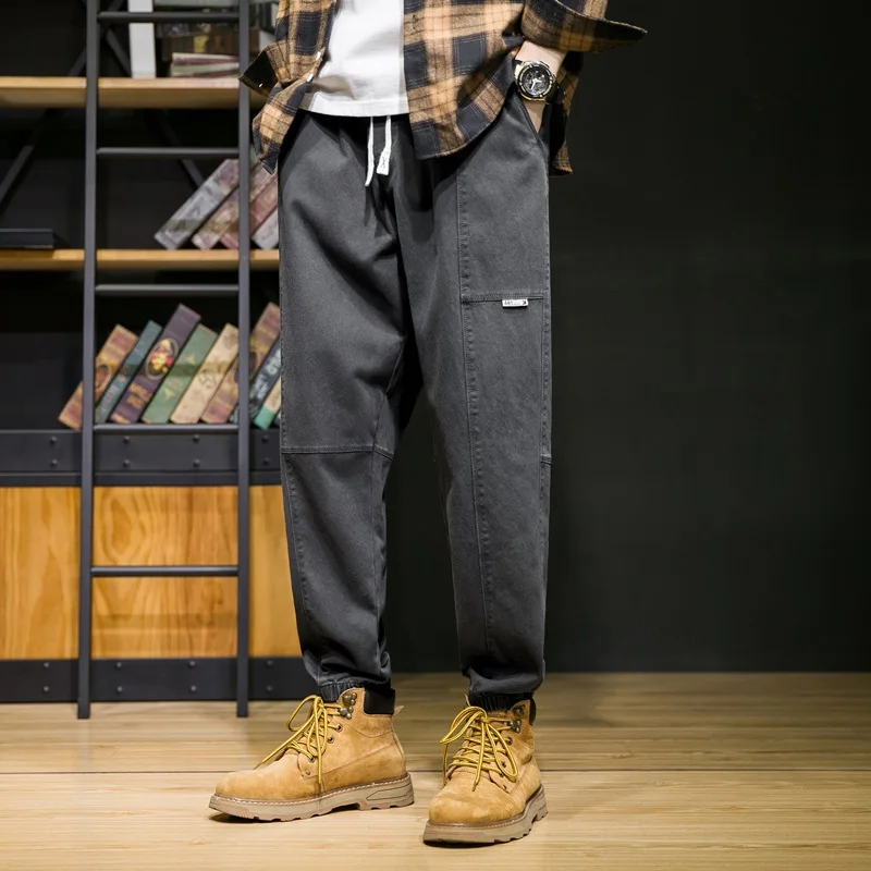 

Loose Japanese Sle Workwear Pants Men's Trendy Brand INS Cuffed Long Pants Autumn Winter Casual Versatile Teenage Student C...