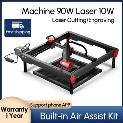 ORTUR Laser Engraving Machine Air Assist Pump 10W 20W Output Power Engraver Cutter Air Pump Wood Cutting Tool Desktop Metal