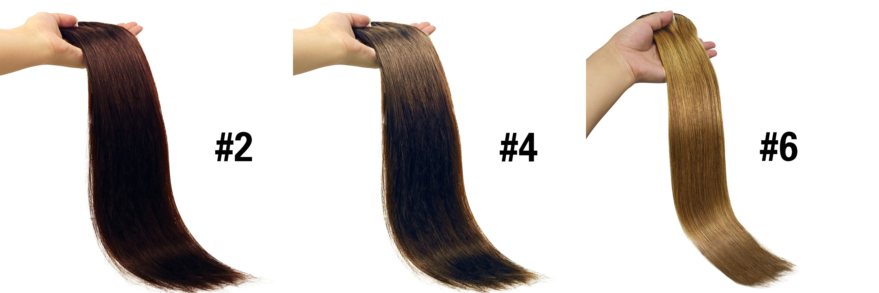 Gerade Clip-in-Haarverlängerungen aus Echthaar, 120 g, voller Kopf, 8 Stück/Set, unbehandeltes 100% Echthaar, natürliches Schwarz, Clip-Ins – Detail 8