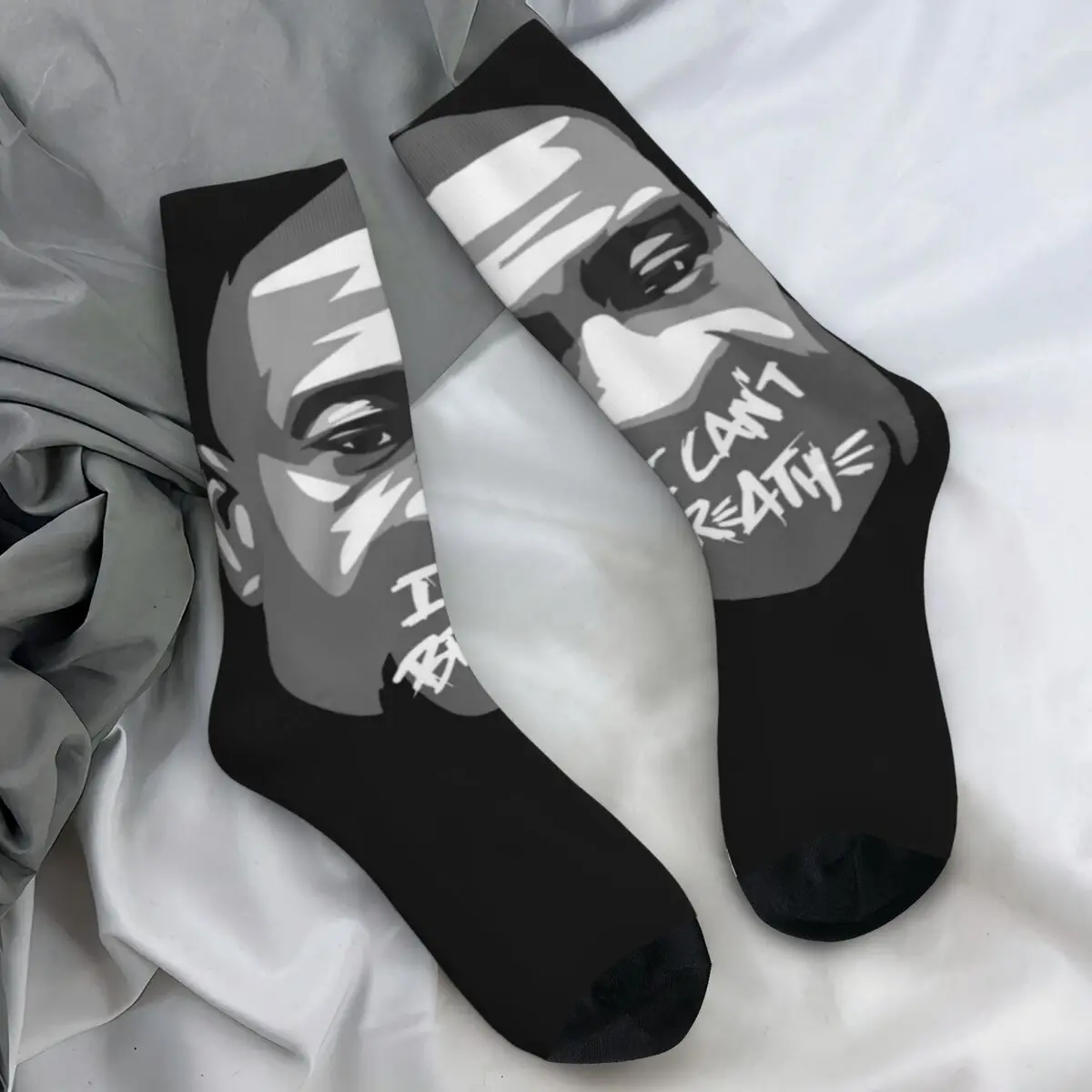 George Floyd Face I Cant Breathe Socks Funny Stockings Men High Quality Outdoor Sports Socks Winter Design Anti Slip Socks