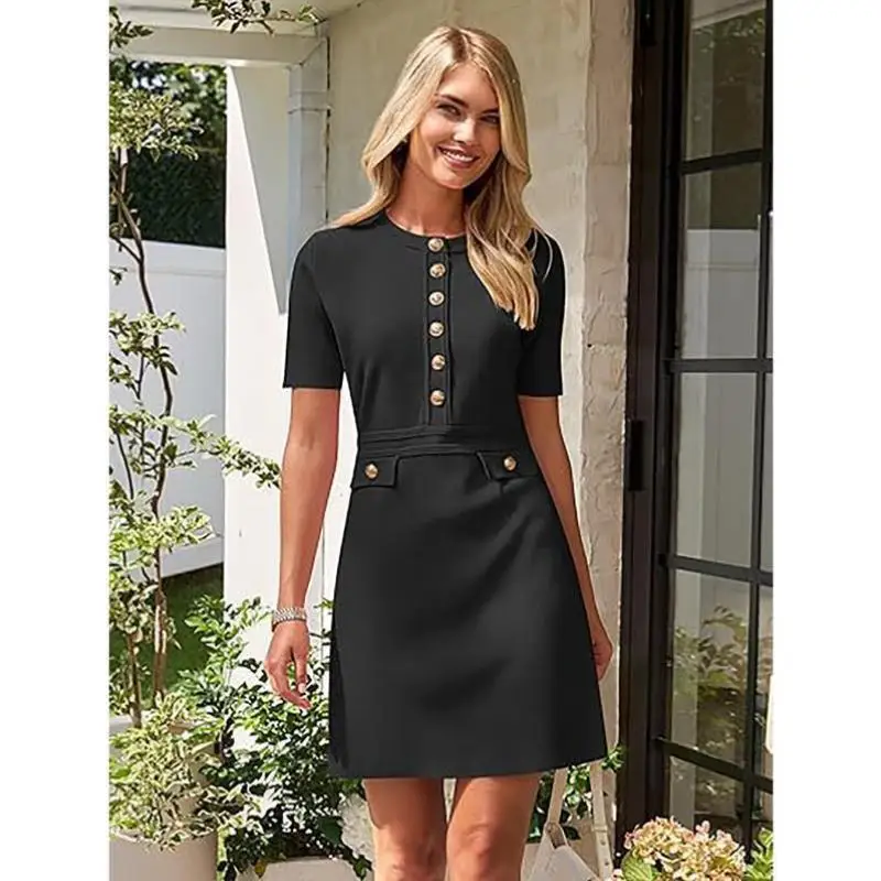 

Women's Knitted Slim Fit Sweater Dr Buttoned Casual Sport Suit Autumn Season Seven Sve Brand New Cross-Border Sle