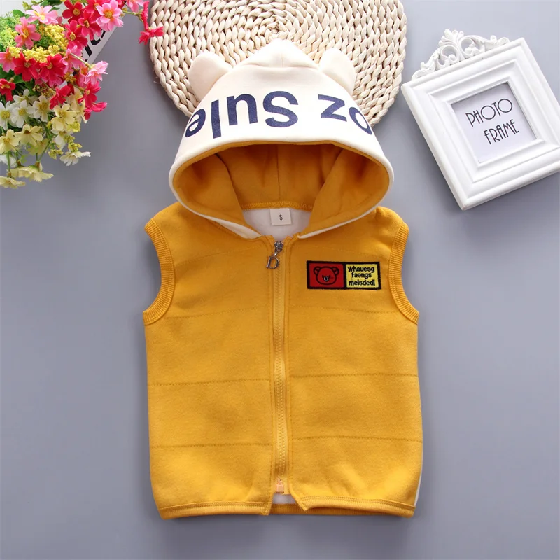 Boys Girls Clothing Sets Autumn Winter Warm Children Suits Kids Casual Top+Vest+Pants 3Pcs Outfits Girls Spring Cartoon SetsBear