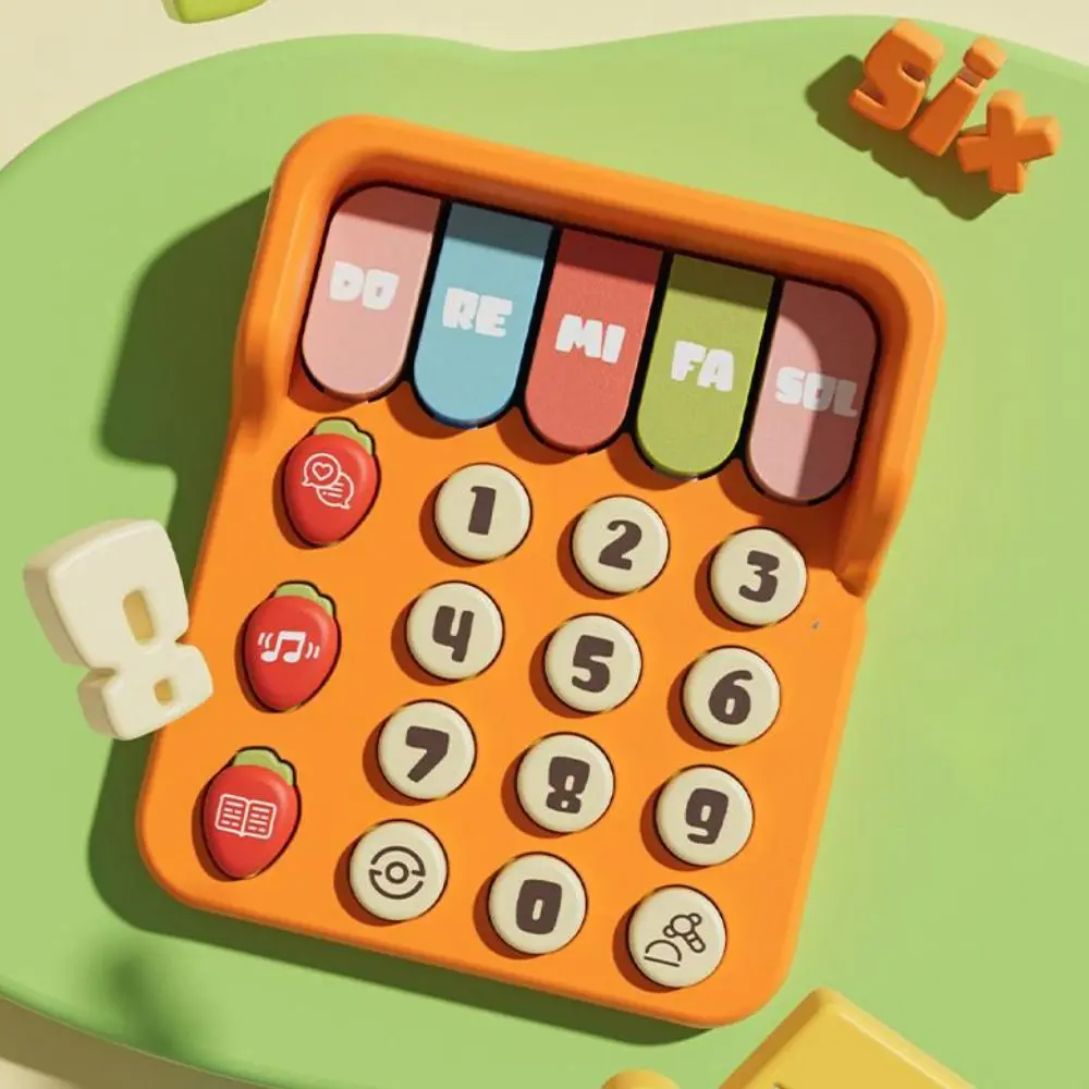 Abs bebê telefone simulação quebra-cabeça piano do bebê música luz voz interativa máquina de aprendizagem eletrônica presentes aniversário