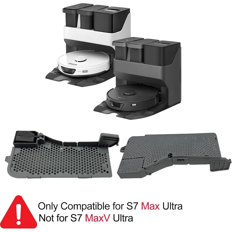 قطع غيار فلتر المياه وفرشاة التنظيف لمحطة قاعدة غسيل السيارات Roborock S7 Max Ultra Mop