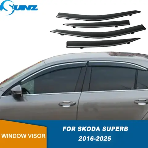 Side Window Deflector For Skoda Superb 2016 2017 2018 2019 2020 2021 2022 2023 2024 2025 Window Visor Sun Rain Guards