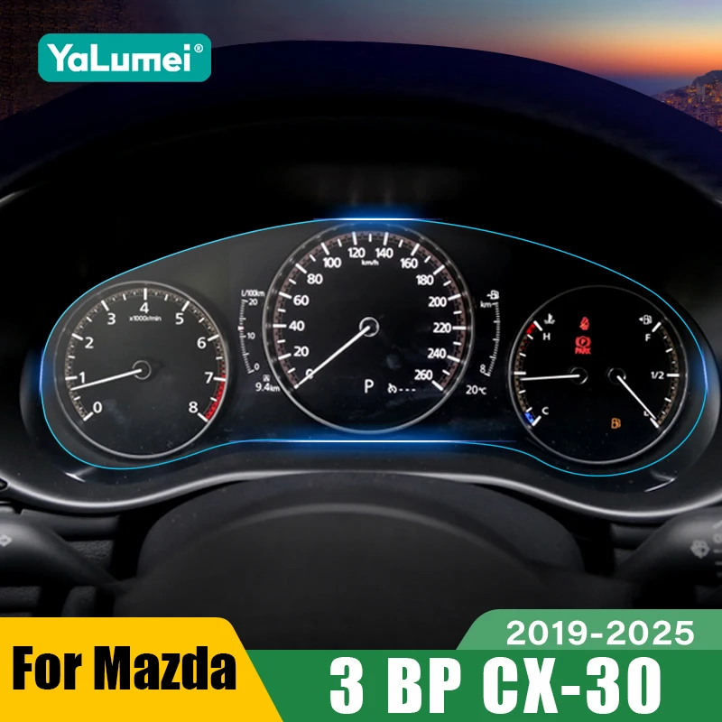 For Mazda 3 BP CX-30 CX30 2019 2020 2021 2022 2023 2024 2025 TPU Car Dashboard Film Instrument Panel Display Film Accessories