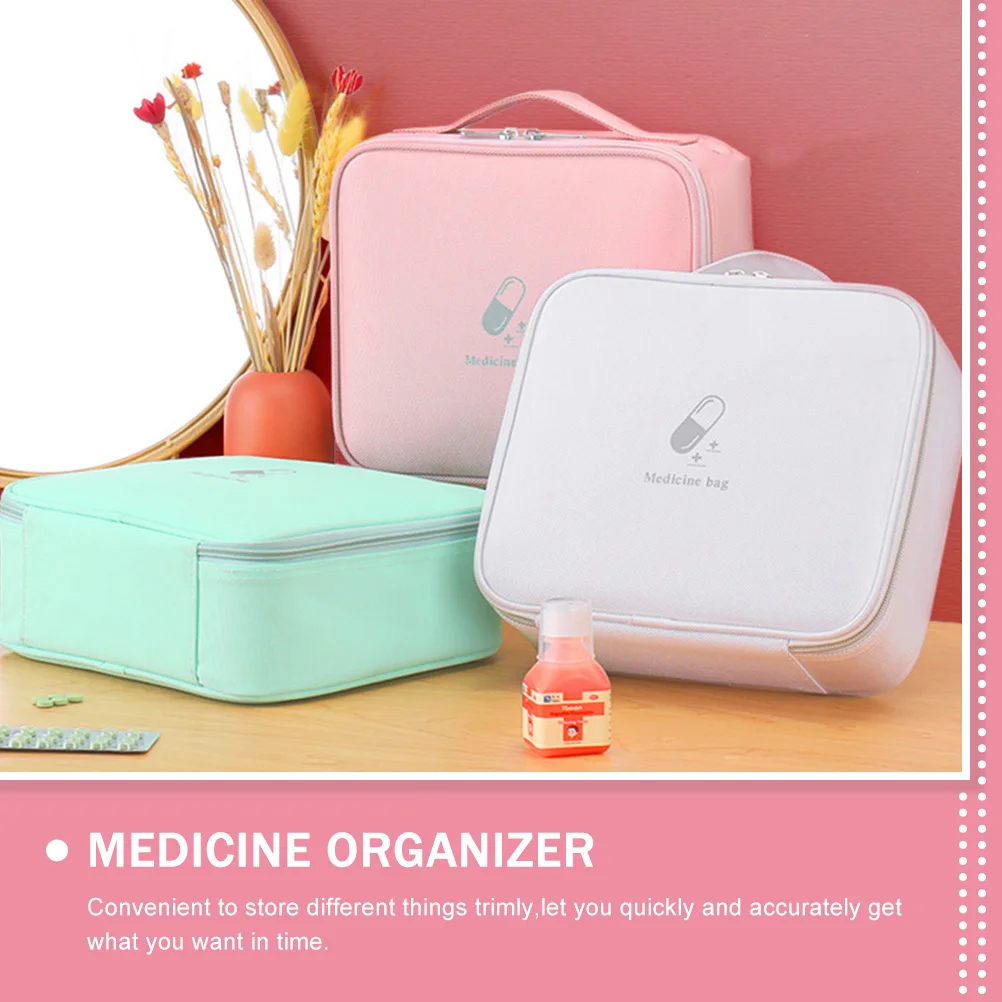 

First Aid Kit Medicine ganizer Portable Oxford Cloth Bag Emergency Storage Travel Medical Pouch Ultralight Easy Wash H