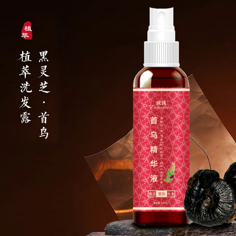 

100ml Cure White Hair Treatment Spray Natural Herbal Polygonum Multiflorum Moisturizing Hair Serum Spray Oil Care Hair Tonic