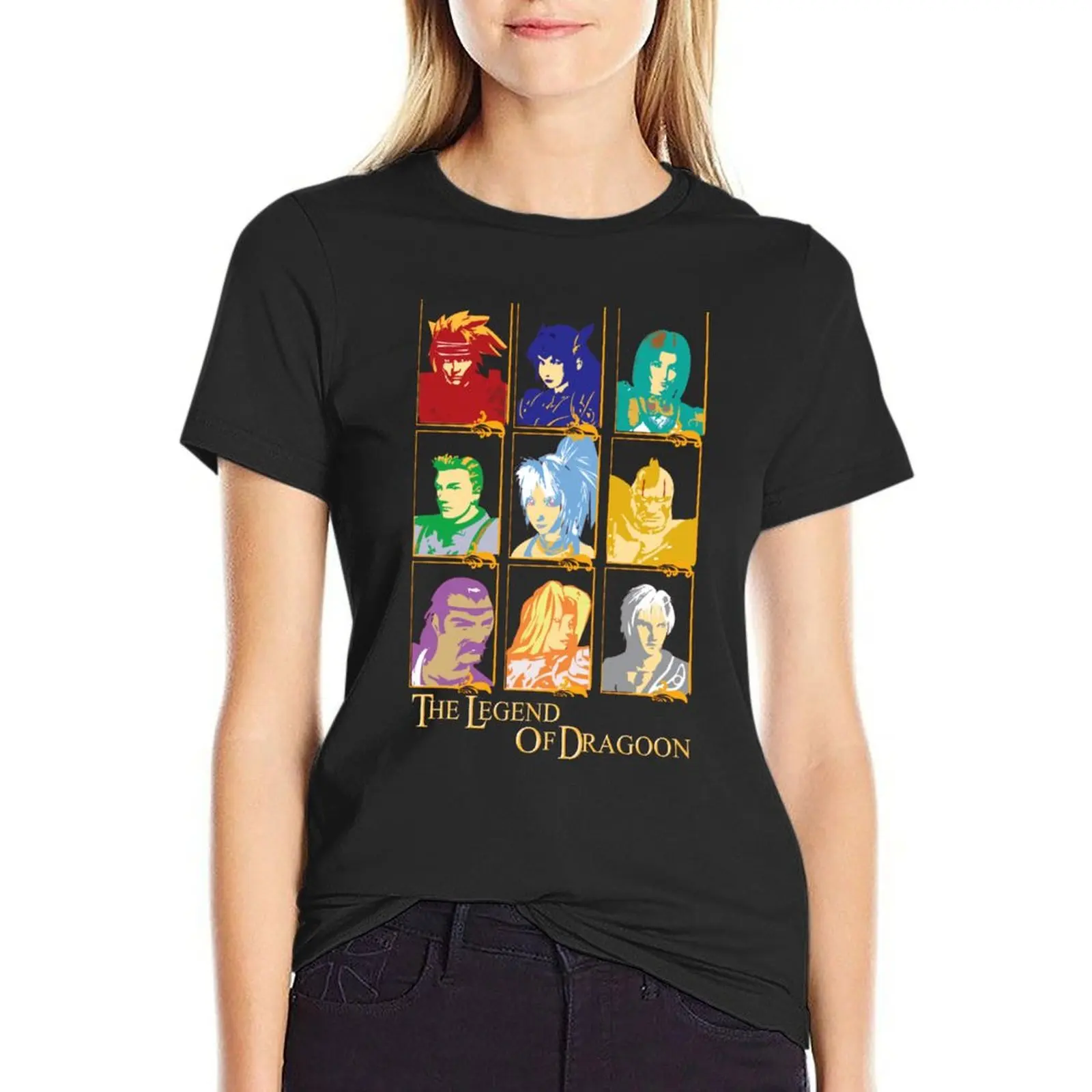 The Legend of Dragoon Funny Characters, Funny Characters from the Legend of Dragoon T-Shirt summer tops Woman clothes
