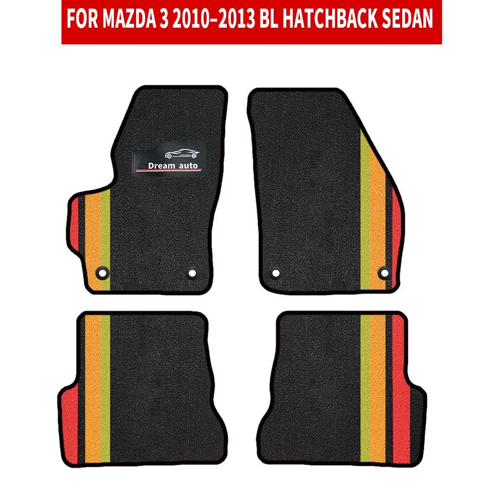 

Custom Car Floor Mats For Mazda 3 2010–2013 BL hatchback Sedan Waterproof Auto Carpets Foot Coche Accessorie